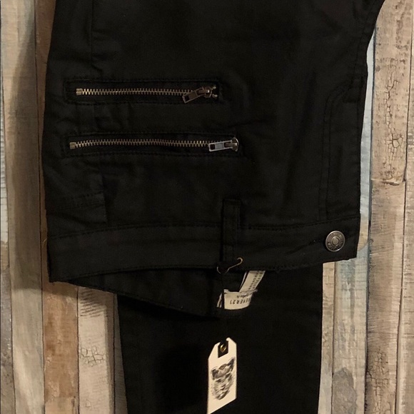 Forever 21 Black Wax Jeans - Picture 2 of 4